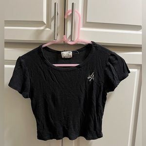 LA Hearts cropped tee